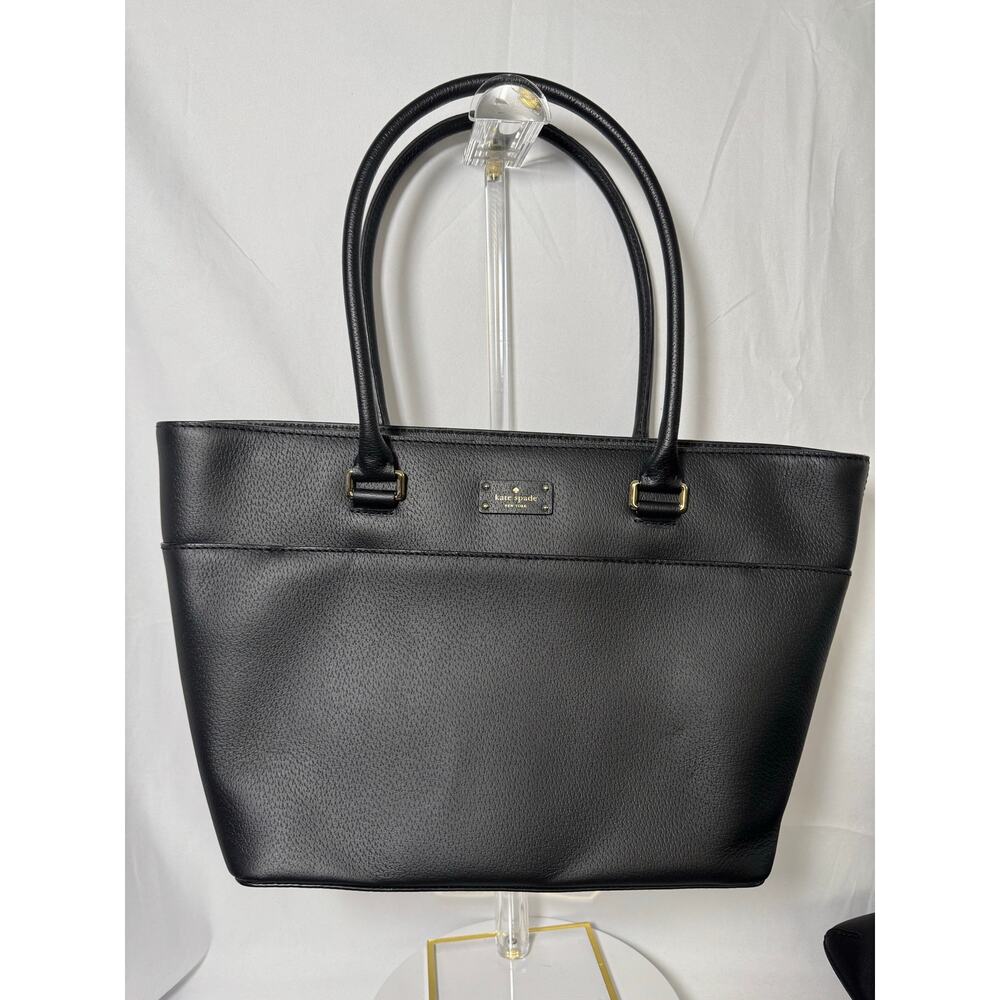 Kate Spade 4pc Black Set Tote Crossbody Wallet Phone Bundle - Picture 2 of 16